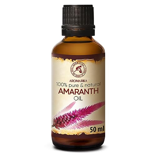 Olio Di Amaranto 50 Ml - Olio Di Semi Di Amaranthus Caudatus - Olio Base Puro E Naturale Al 100% - Olio Di Amaranto Base Per La Cura Della Pelle - Cur