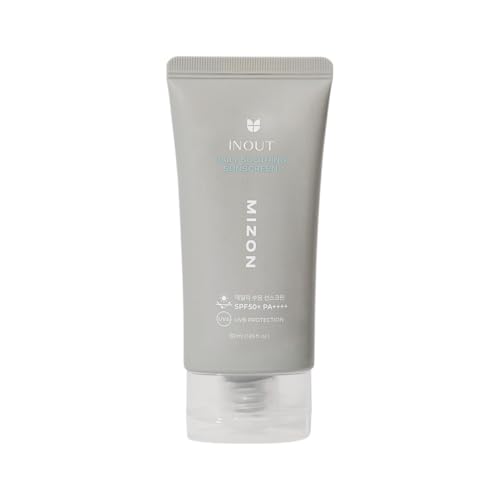 [Mizon] Inout Soothing Sunscreen Spf50+Pa++++ (50Ml) Protezione Solare Lenitiva E Skincare Coreana, Protezione 24H, Anti-Rossore, Acido Ialuronico E C