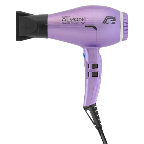 Parlux Alyon Special Edition. Asciugacapelli Professionale Con Ioni Negativi. Potente E Leggero. Asciugatura Rapida. Made In Italy. Colore Lilla Opaco
