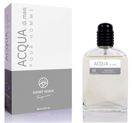 Acqua Di Mais Acqua Di Colonia Intense 100 Ml. Compatibile E Ispirato Ad Acqua Di Giò, Profumo Ai Feromoni Per Uomo, Profumi Equivalenti Uomo