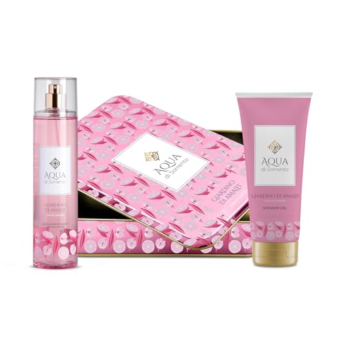 Aqua Di Sorrento | Giardino Di Amalfi, Confezione Regalo, Acqua Profumata 245 Ml + Gel Doccia 200 Ml, Fragranza Rinfrescante