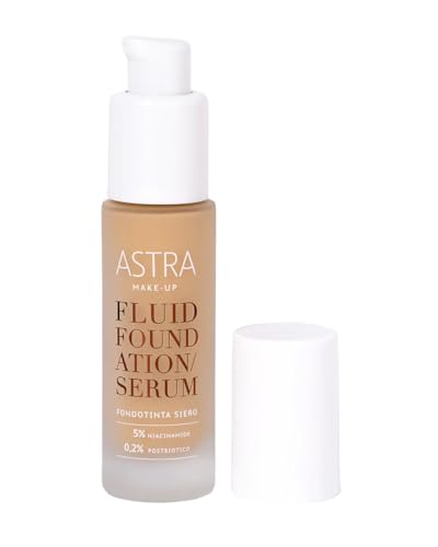 Astra Fluid Foundation Serum, Fondotinta Siero Multifunzionale (05-Tan, 19 Ml)