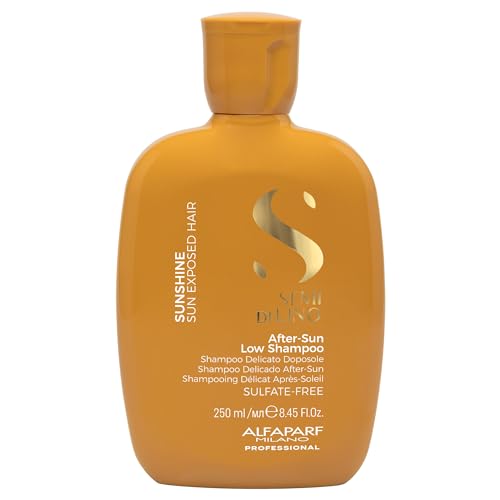 Alfaparf Milano| Semi Di Lino Sunshine |After-Sun Low Shampoo - Shampoo Delicato Per Capelli Esposti Al Sole, 250Ml
