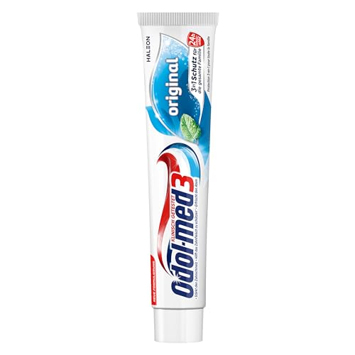Dentifricio Originale Odol-Med3 Con Protezione 3 In 1 Per Denti Forti, Gengive Sane** E Alito Fresco, Dentifricio 75 Ml