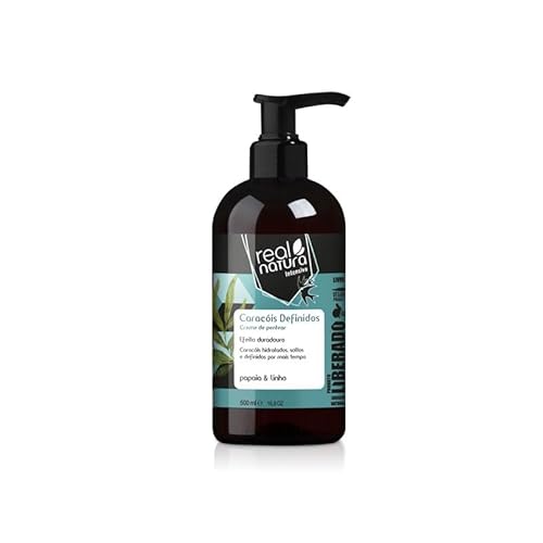 Real Natura - Crema Per Capelli Ricci Definiti Liberado - 500Ml - Definizione E Idratazione Naturale Per Ricci Perfetti.