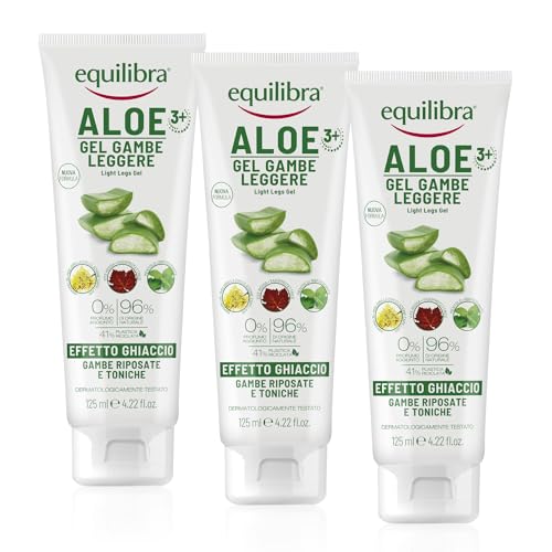 Equilibra Corpo, Aloe Gambe Leggere Gel, Gel Fresco A Base Di Aloe Vera E Aloe 3+, Effetto Ghiaccio, Favorisce Circolazione Gambe Con Stress Del Micro