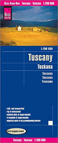 Reise Know-How Landkarte Toskana (1:200.000): World Mapping Project