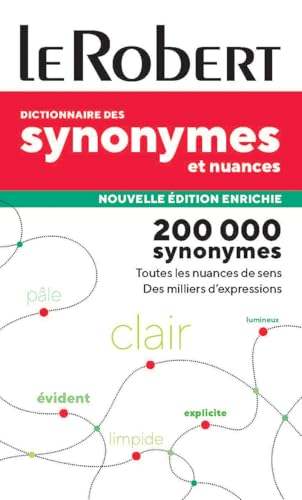 Dictionnaires Des Synonymes Et Nuances: French Thesaurus From Le Robert