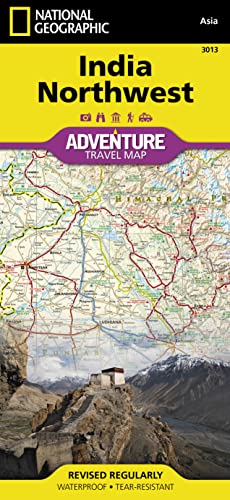 National Geographic Adventure Map India Northwest: Travel Maps International Adventure Map