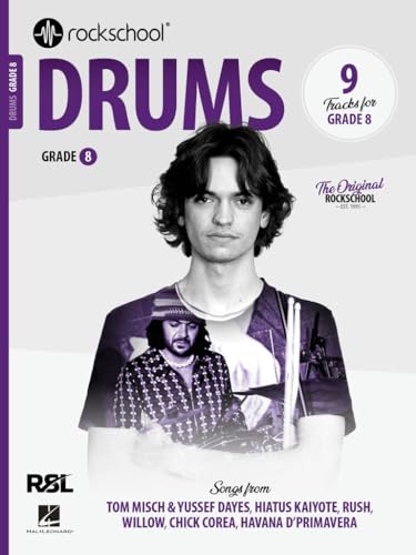 Rockschool Drums Grade 8 (2024). Includes Audio Online