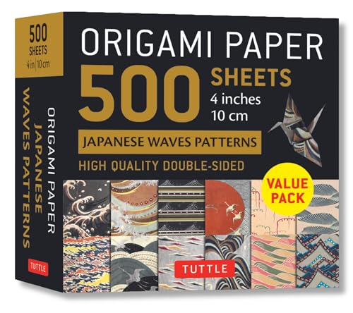 Origami Paper 500 Sheets Japanese Waves Patterns
