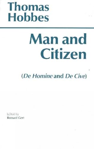 Man And Citizen: De Homine And De Cive