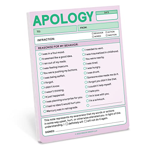Apology Nifty Note