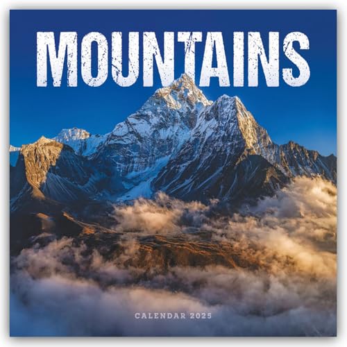 Mountains - Die Höchsten Berge 2025 - Wand-Kalender: Original Carousel-Kalender [Mehrsprachig] [Kalender]
