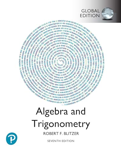 Algebra And Trigonometry, Global Edition