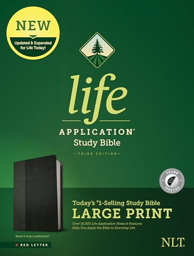 Life Application Study Bible: New Living Translation, Life Application Study Bible, Black/Onyx, Leatherlike