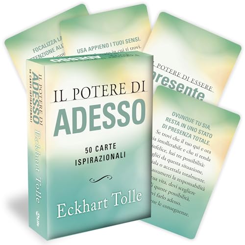 Il Potere Di Adesso, 50 Carte Ispirazionali Con Guida A Colori, Nuova Edizione Con Cofanetto Prestigioso Adatto A Confezione Regalo, Una Carta Al Gior