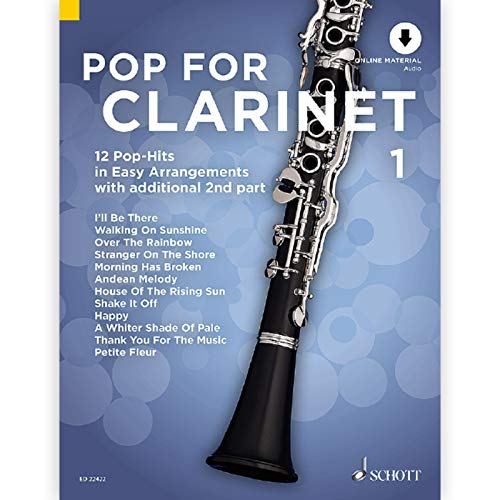 Pop For Clarinet Vollume 1 +Cd --- Clarinette (Avec Seconde Clarinette Ad Lib): 12 Pop-Hits In Easy Arrangements. Vol. 1. 1-2 Clarinets.: Band 1