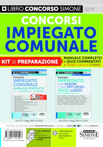 Concorsi Impiegato Comunale - Kit Di Preparazione