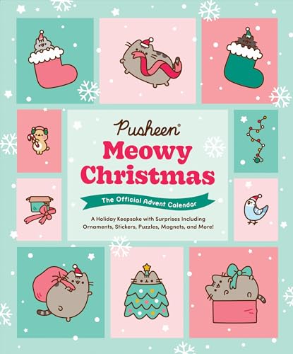 Pusheen Meowy Christmas: The Official Advent Calendar: A Holiday Keepsake With Surprises Including Ornaments, Stickers, Puzzles, Magnets, And More!