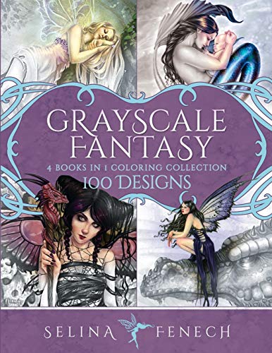 Grayscale Fantasy Coloring Collection: 100 Designs: 29