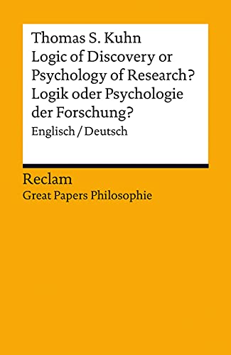 Logic Of Discovery Or Psychology Of Research? / Logik Oder Psychologie Der Forschung?: Englisch/Deutsch. [Great Papers Philosophie]: 14054