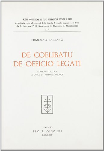 Tractatus «De Coelibatu» Et «De Officio Legati»