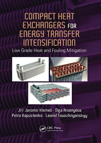 Compact Heat Exchangers For Energy Transfer Intensification: Low Grade Heat And Fouling Mitigation