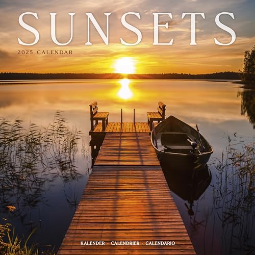 Sunsets 2025 Square Wall Calendar | Sightseeing, Nature Calendar