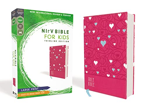 Holy Bible: New International Readers Version; Bible For Kids, Pink, Leathersoft, Large Print; Thinline Edition