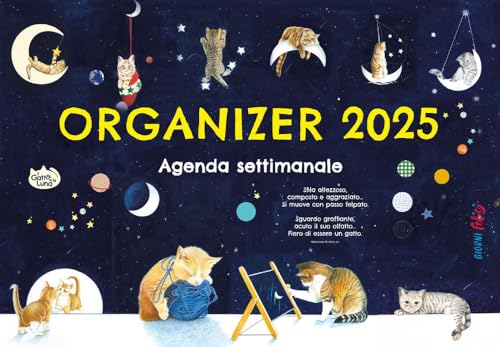 Agenda Settimanale Il Gatto E La Luna. Organizer 2025