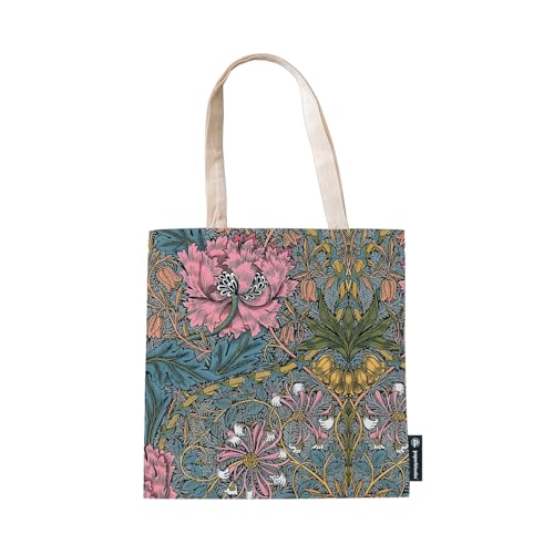 Paperblanks - Morris Pink Honeysuckle - William Morris - Canvas Bag: Canvas Bag, Interior Zippered Pocket, Holds Up To 7 Kilos