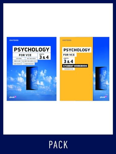 Psychology For Vce Unit 3 & 4 Student Pack (Sb+Sw): Victorian Curriculum (Oxford Vce Psychology)