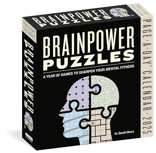 Brainpower Puzzles Page-A-Day® Calendar 2025: A Year Of Games To Sharpen Your Mental Fitness