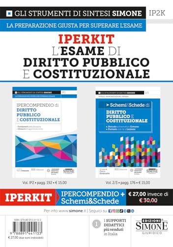 L'Esame Di Diritto Pubblico E Costituzionale - Iperkit Ipercompendio + Schemi & Schede