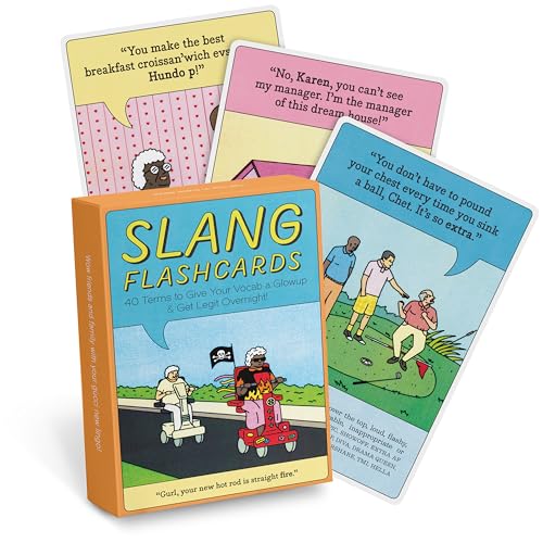 Knock Knock Slang Flashcards: Box Of 41 Cards