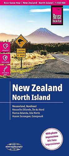 Reise Know-How Landkarte Neuseeland, Nordinsel 1:550.000: World Mapping Project