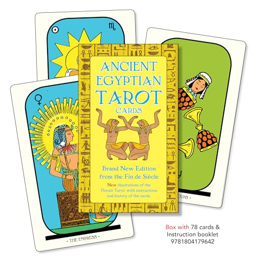 Ancient Egyptian Tarot Card Pack: 78 Cards + Instruction Booklet