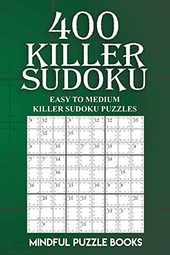 400 Killer Sudoku: Easy To Medium Killer Sudoku Puzzles: Volume 14