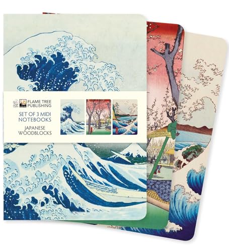 Japanese Woodblocks Midi Notebook Collection