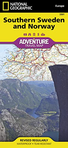 National Geographic Adventure Map Southern Norway And Sweden [Lingua Inglese]: Travel Maps International Adventure Map