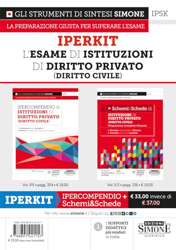 L'Esame Di Istituzioni Di Diritto Privato (Diritto Civile) - Iperkit Ipercompendio + Schemi & Schede