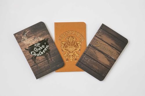 Harry Potter: Diagon Alley Pocket Notebook Collection (Set Of 3): Pocket Journal Collection: 1