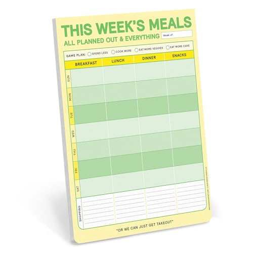 Knock Knock This Week'S Meals Big & Sticky Notepads