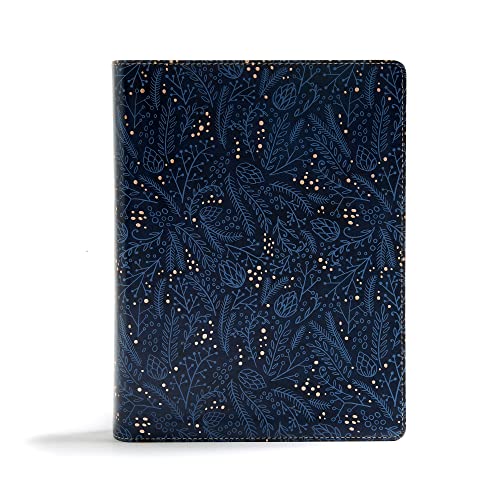 Csb Study Bible: Christian Standard Bible, Navy Leathertouch