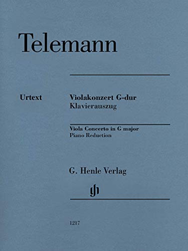 Violakonzert G-Dur Klavierauszug: Instrumentation: Viola And Piano, Viola Concertos