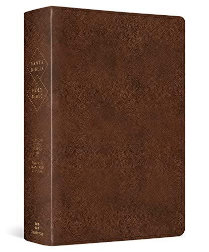 The Holy Bible: English Standard Version, Spanish/English Parallel Bible, Trutone, Brown