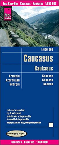 Reise Know-How Landkarte Kaukasus (1:650.000) : Armenien, Aserbaidschan, Georgien: Reiß- Und Wasserfest (World Mapping Project)