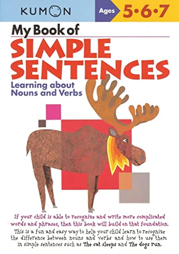 My Book Of Simple Sentences: Learning About Nouns And Verbs