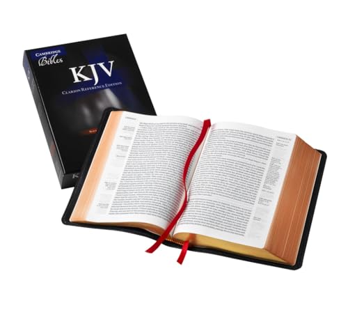 Kjv Clarion Reference Bible, Black Edge-Lined Goatskin Leather, Kj486:Xe Black Goatskin Leather: King James Version, Black, Goatskin, Single Column Re
